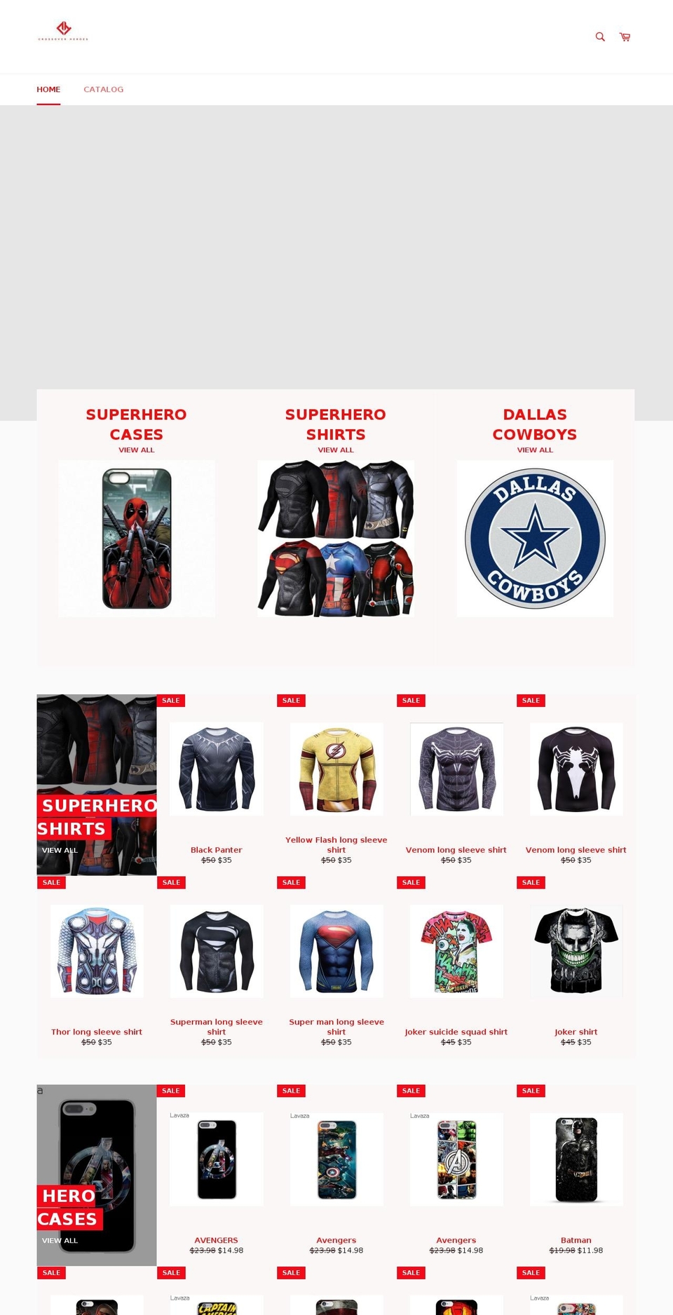 crossoverheroes.com — Shopify storefront screenshot
