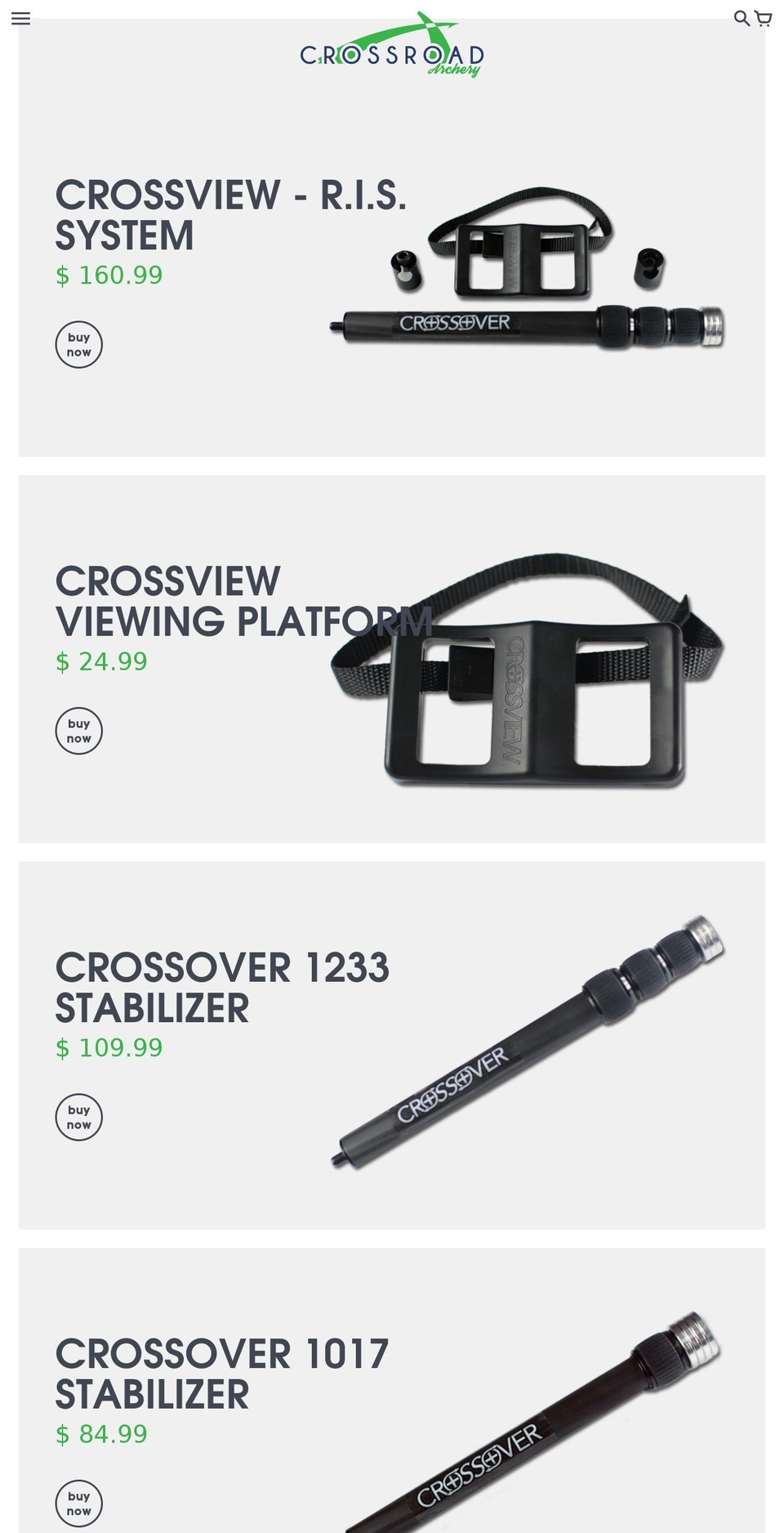 crossoverstabilizer.com shopify website screenshot