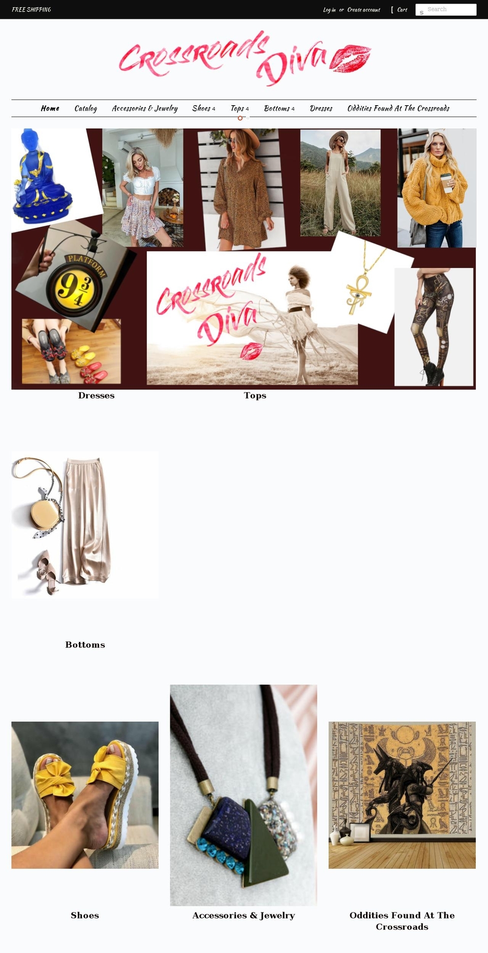 crossroads-diva.com — Shopify storefront screenshot