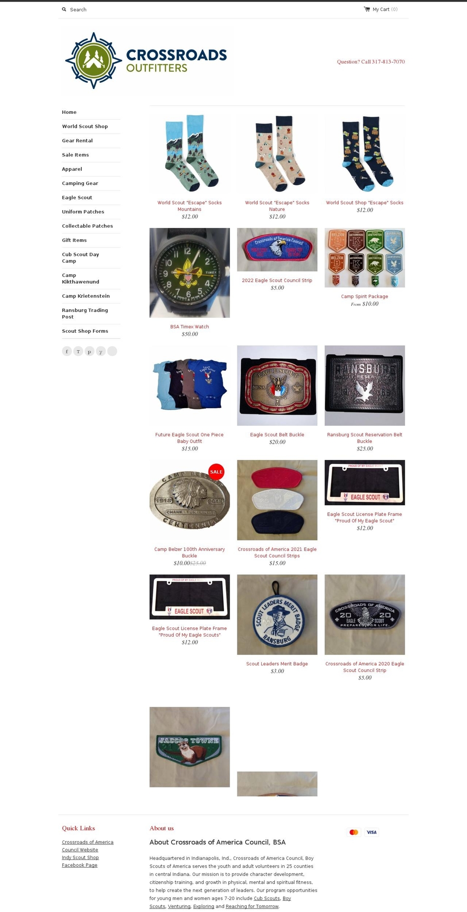 crossroads.myshopify.com shopify website screenshot
