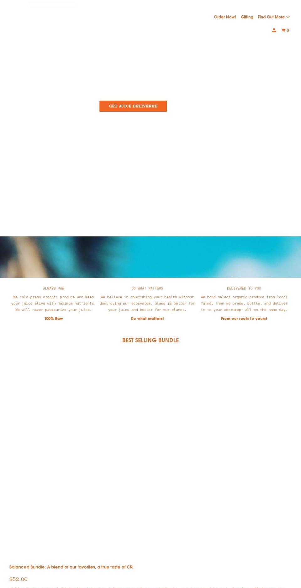 crossrootsjuice.com shopify website screenshot