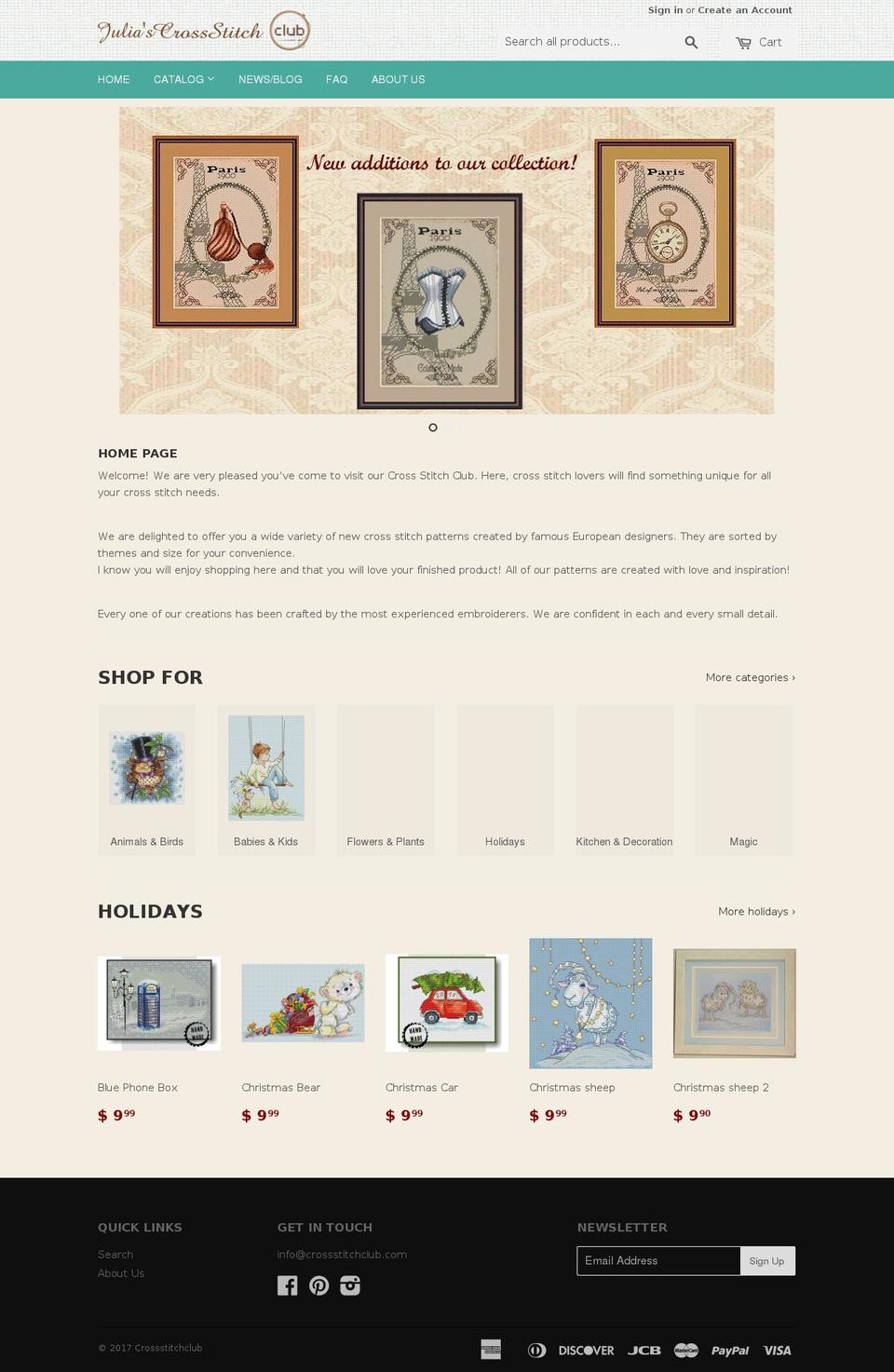 crossstitchclub.com shopify website screenshot