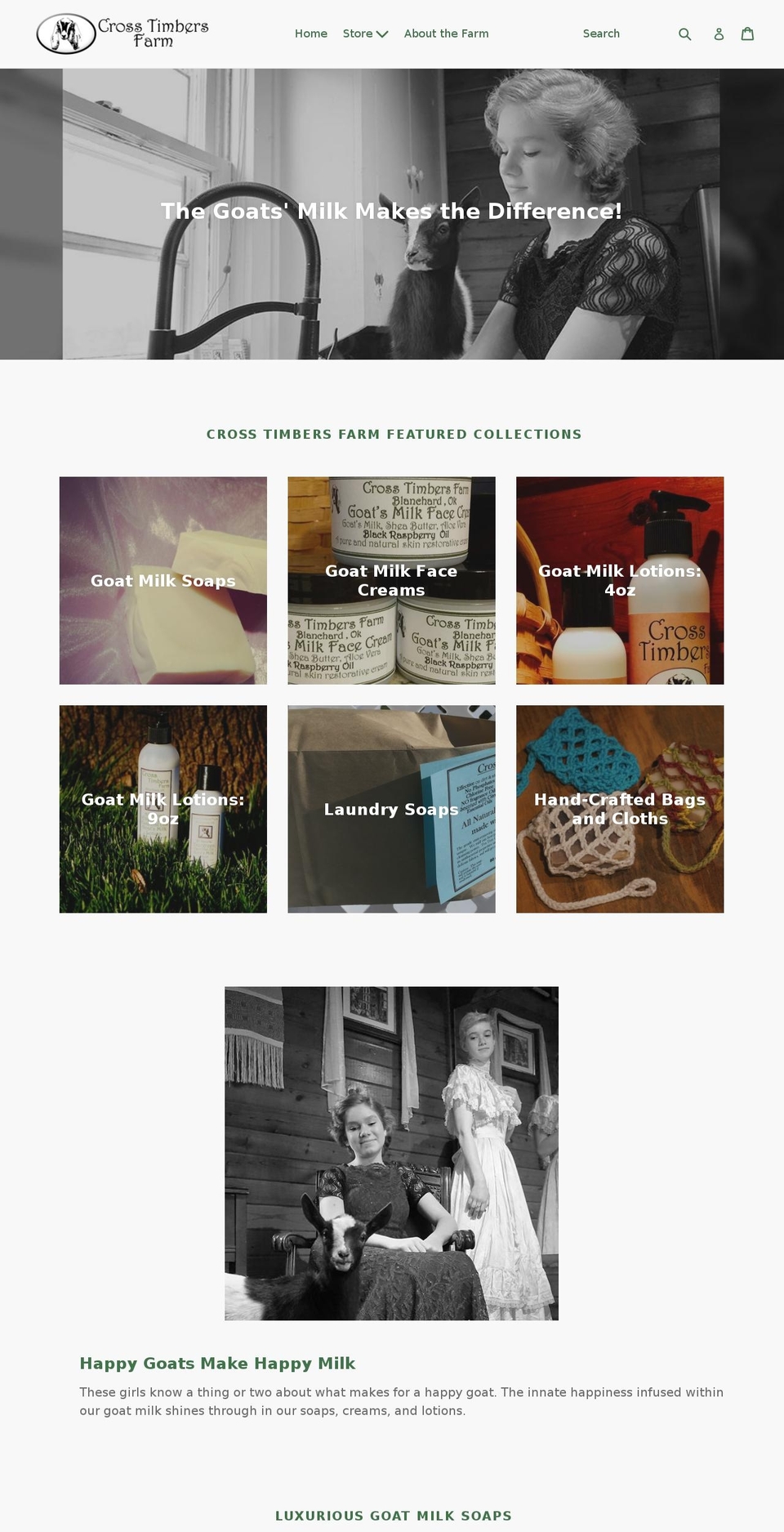 crosstimbersfarm.net shopify website screenshot