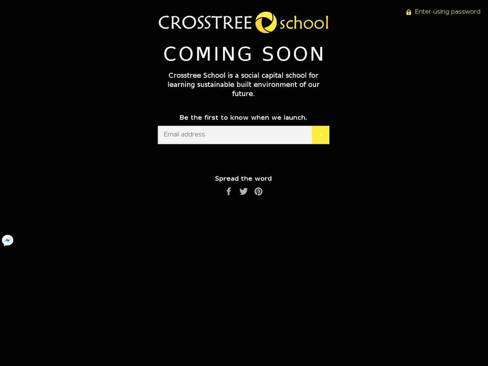 crosstreeschool.com — Shopify storefront screenshot