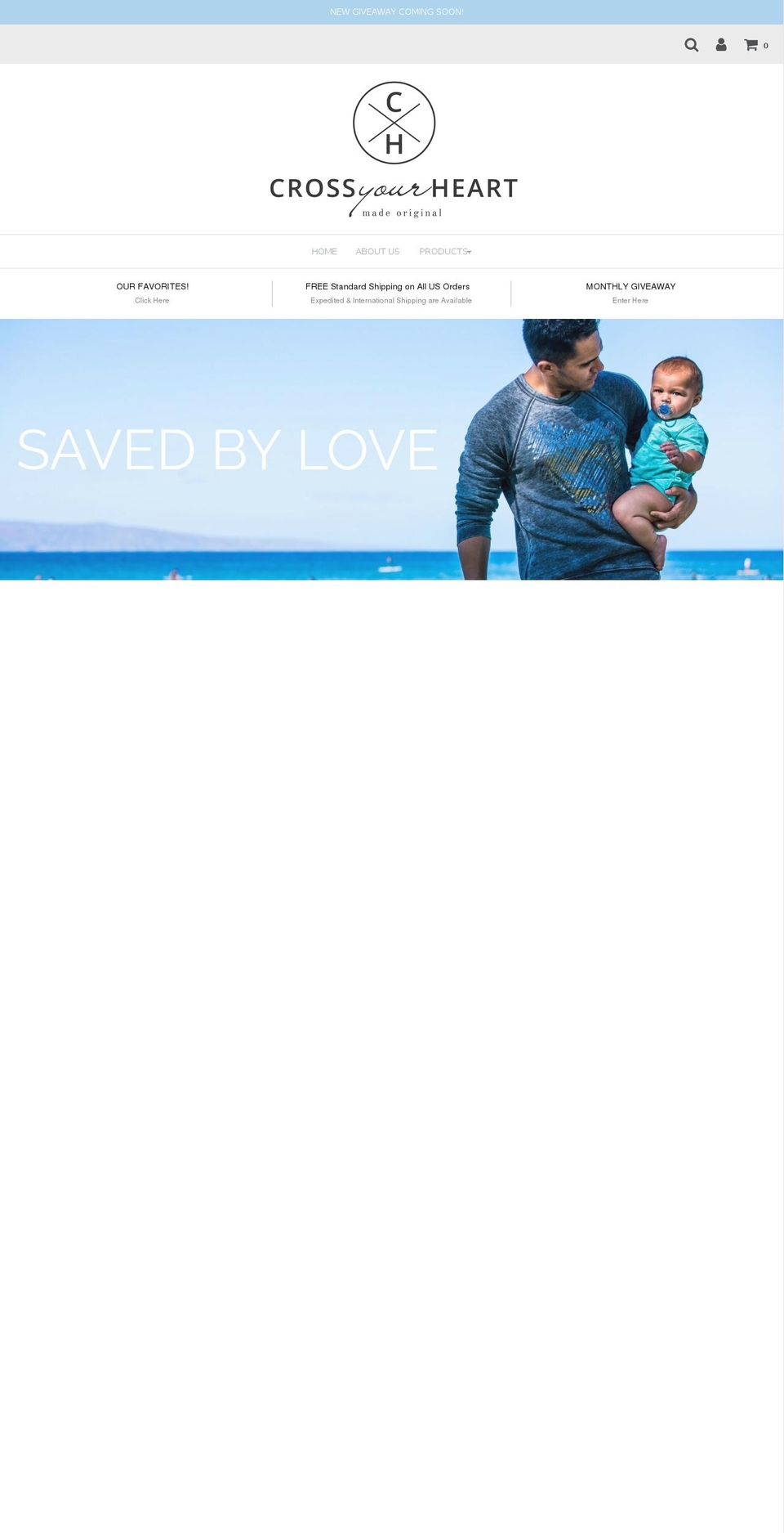 crossyourheartoriginal.com shopify website screenshot