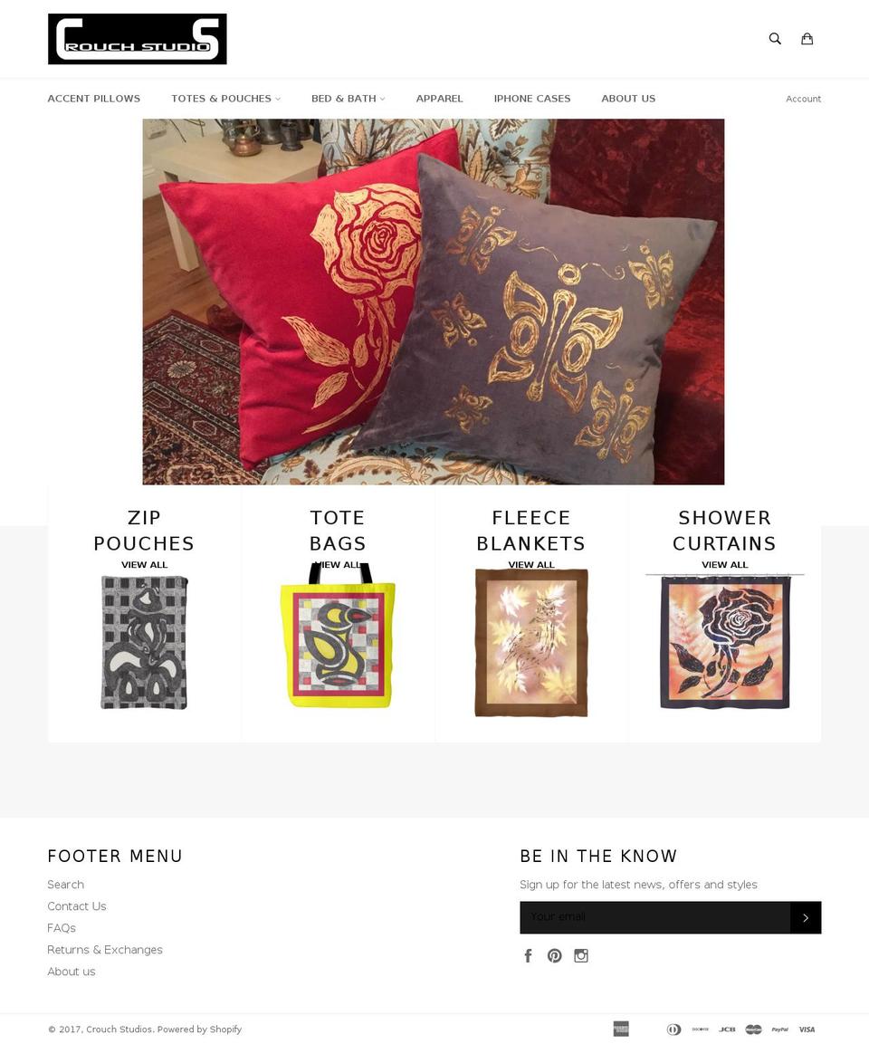 crouchstudios.com shopify website screenshot