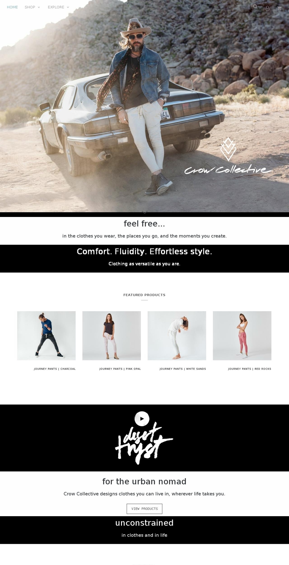 crowcollective.com shopify website screenshot