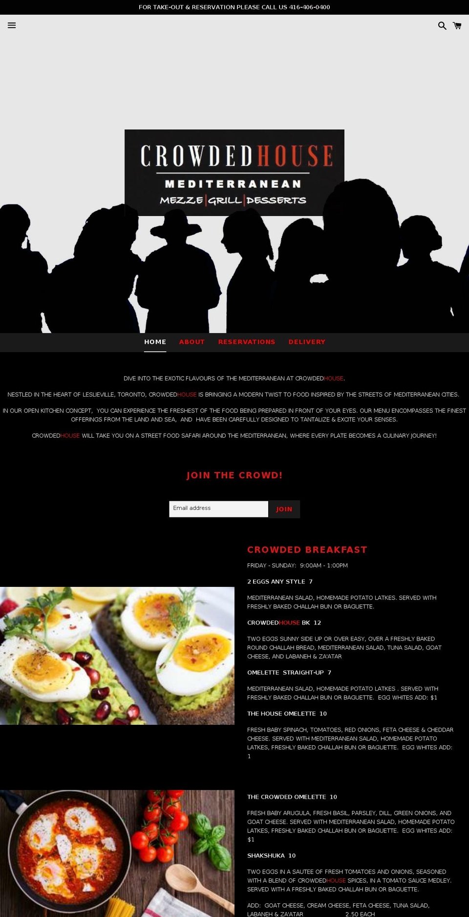 crowdedhouse.ca shopify website screenshot