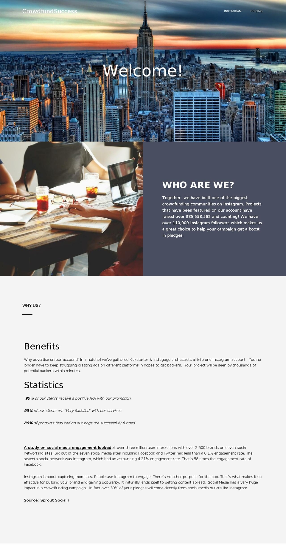 crowdfund-success-checkout.com — Shopify storefront screenshot