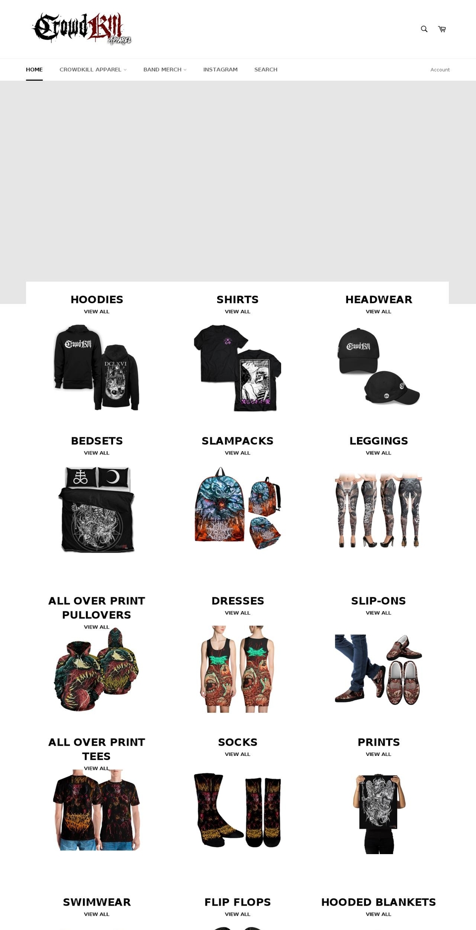 crowdkillapparel.com — Shopify storefront screenshot