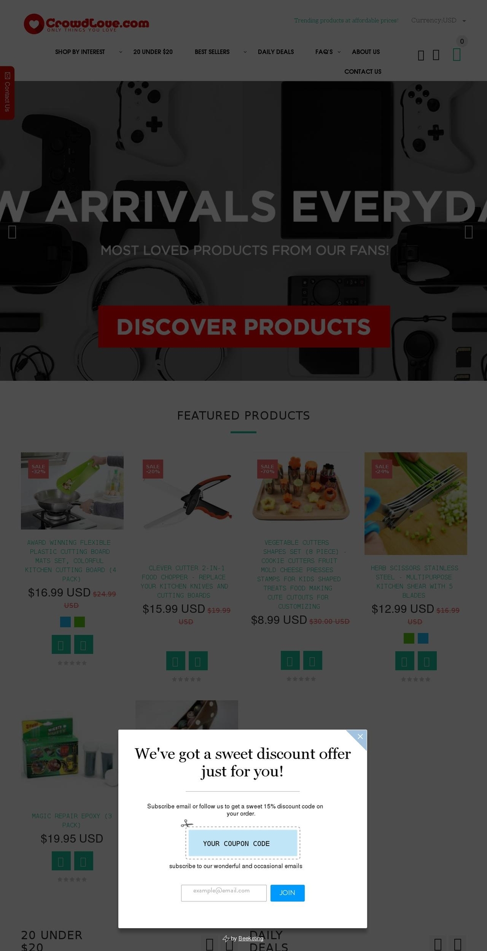 yourstore-v1-4-8 Shopify theme site example crowdlove.com