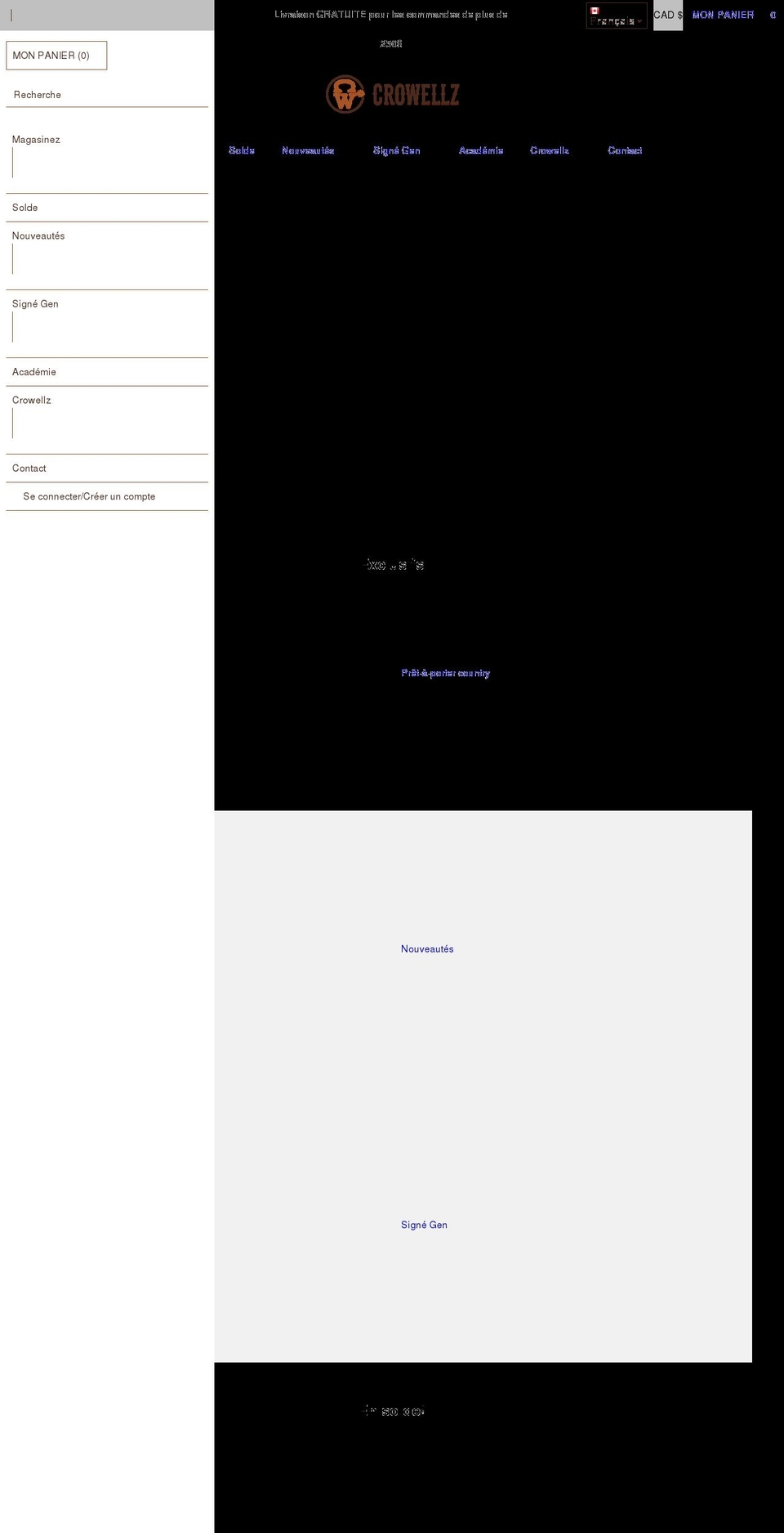 crowellz.com shopify website screenshot