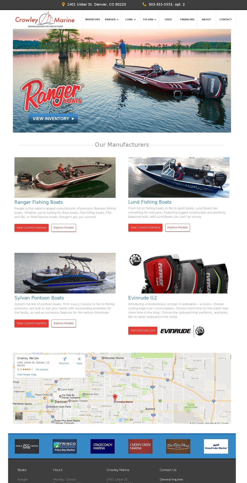 crowleyboats.com shopify website screenshot