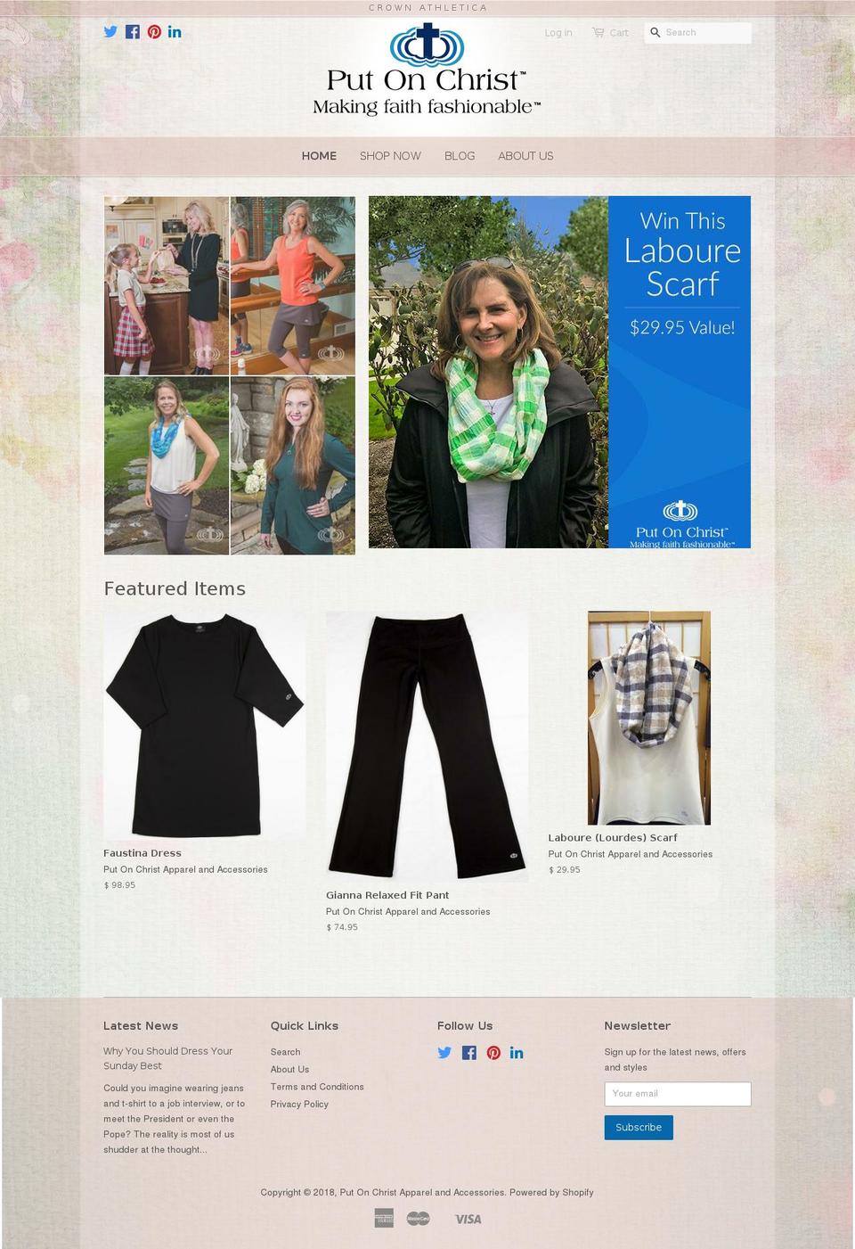 crownathletica.com — Shopify storefront screenshot
