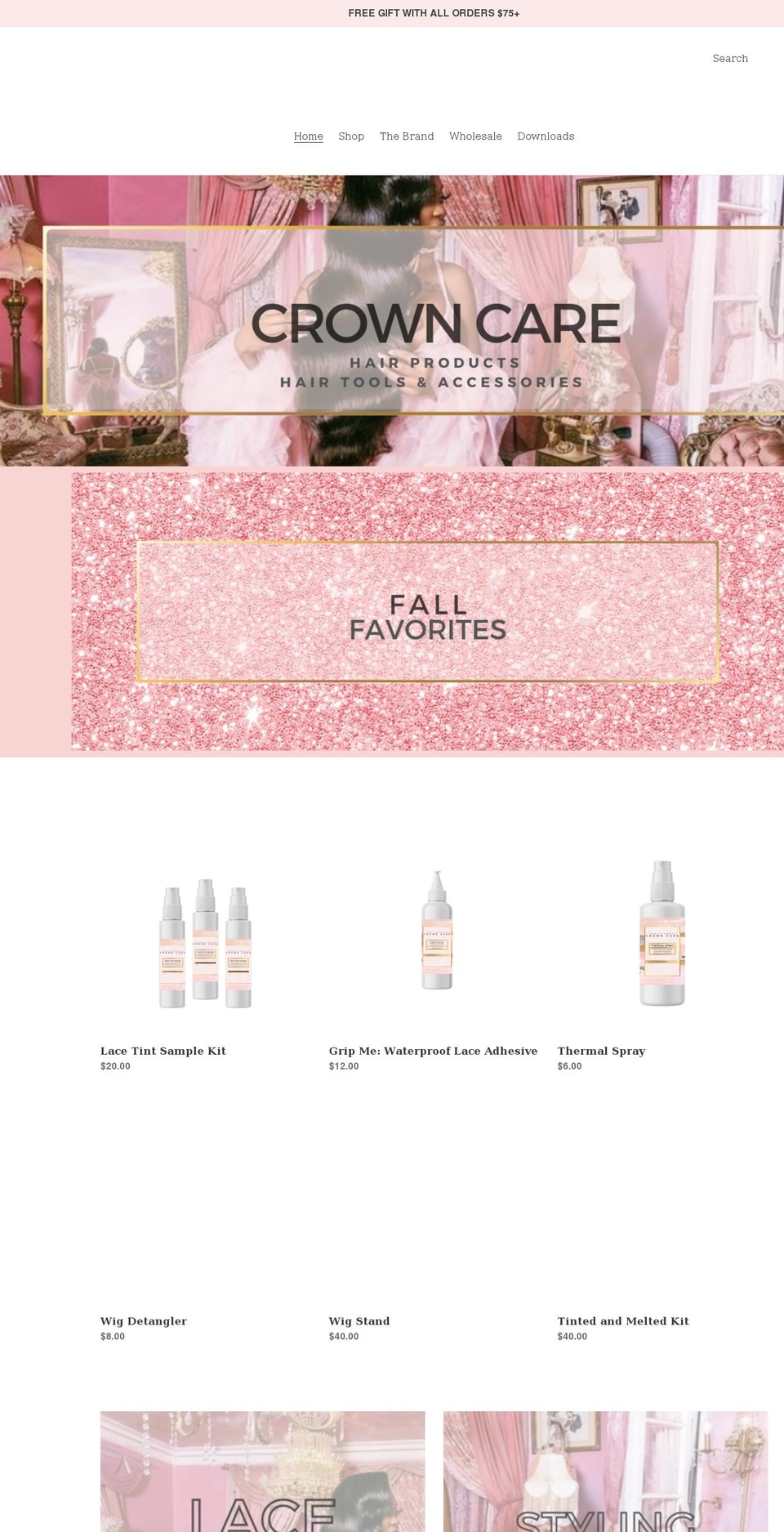 crowncarehp.com shopify website screenshot