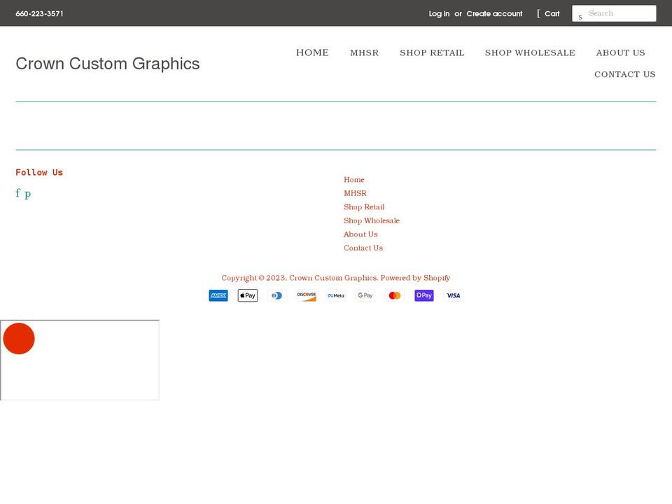 crowncustomclothing.com shopify website screenshot