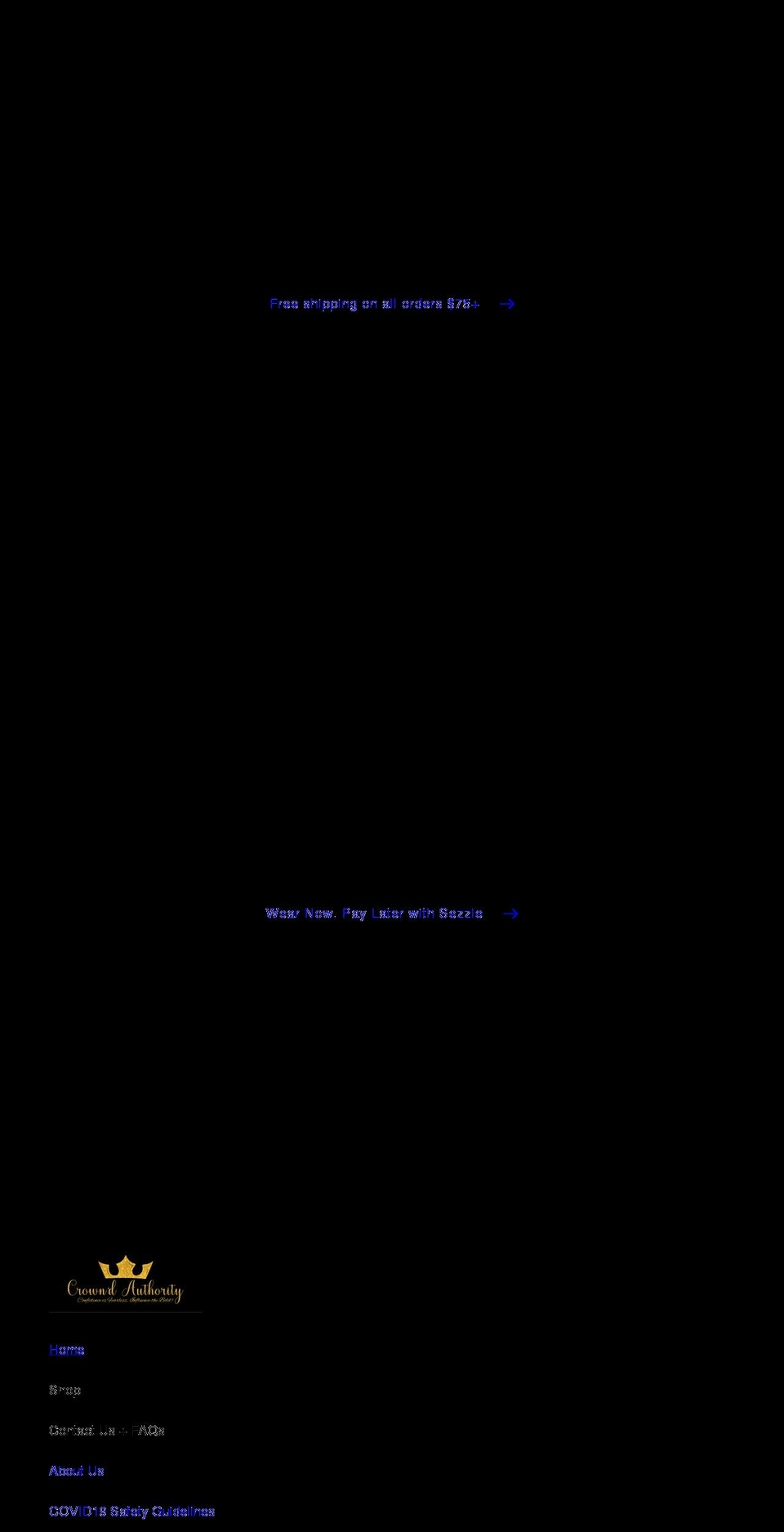 crowndauthority.com shopify website screenshot