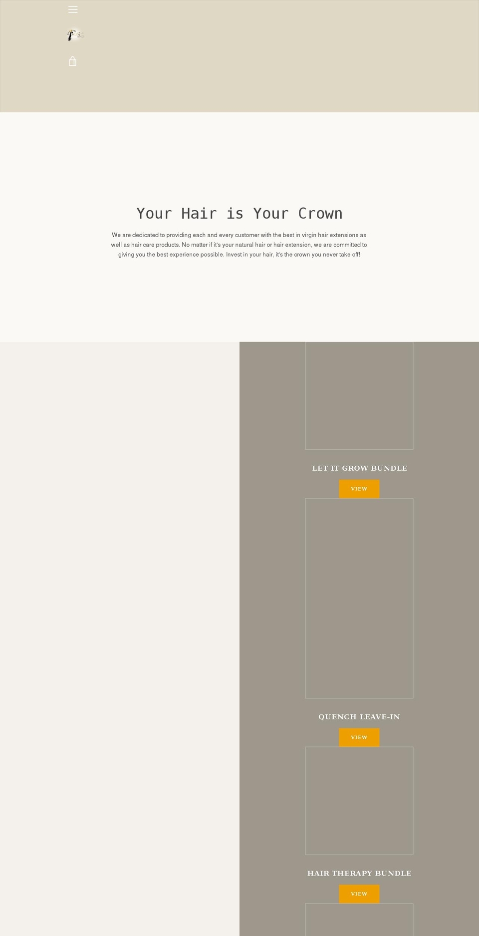 crownedbeyouty.com — Shopify storefront screenshot