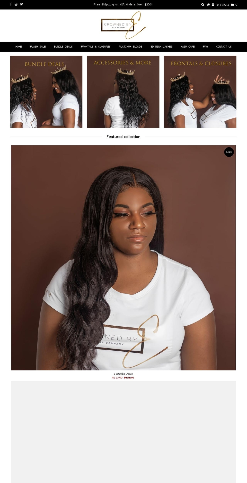 crownedbye.com — Shopify storefront screenshot