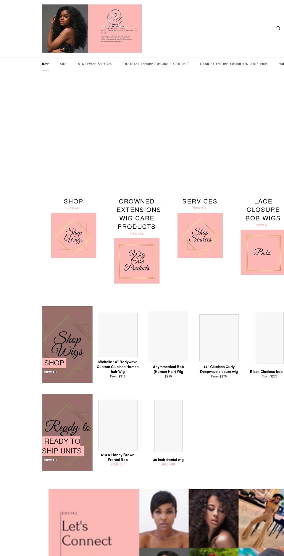 crownedbynicole.com shopify website screenshot