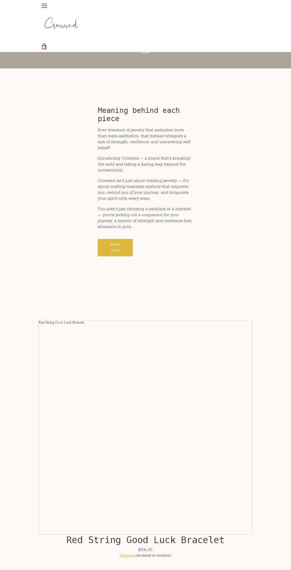 crownedbystephanie.com shopify website screenshot