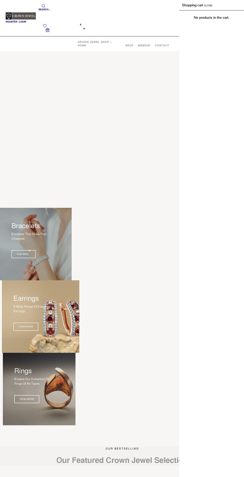 crownjewelshop.com — Shopify storefront screenshot