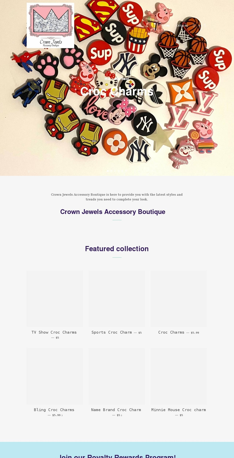 crownjwl.com shopify website screenshot
