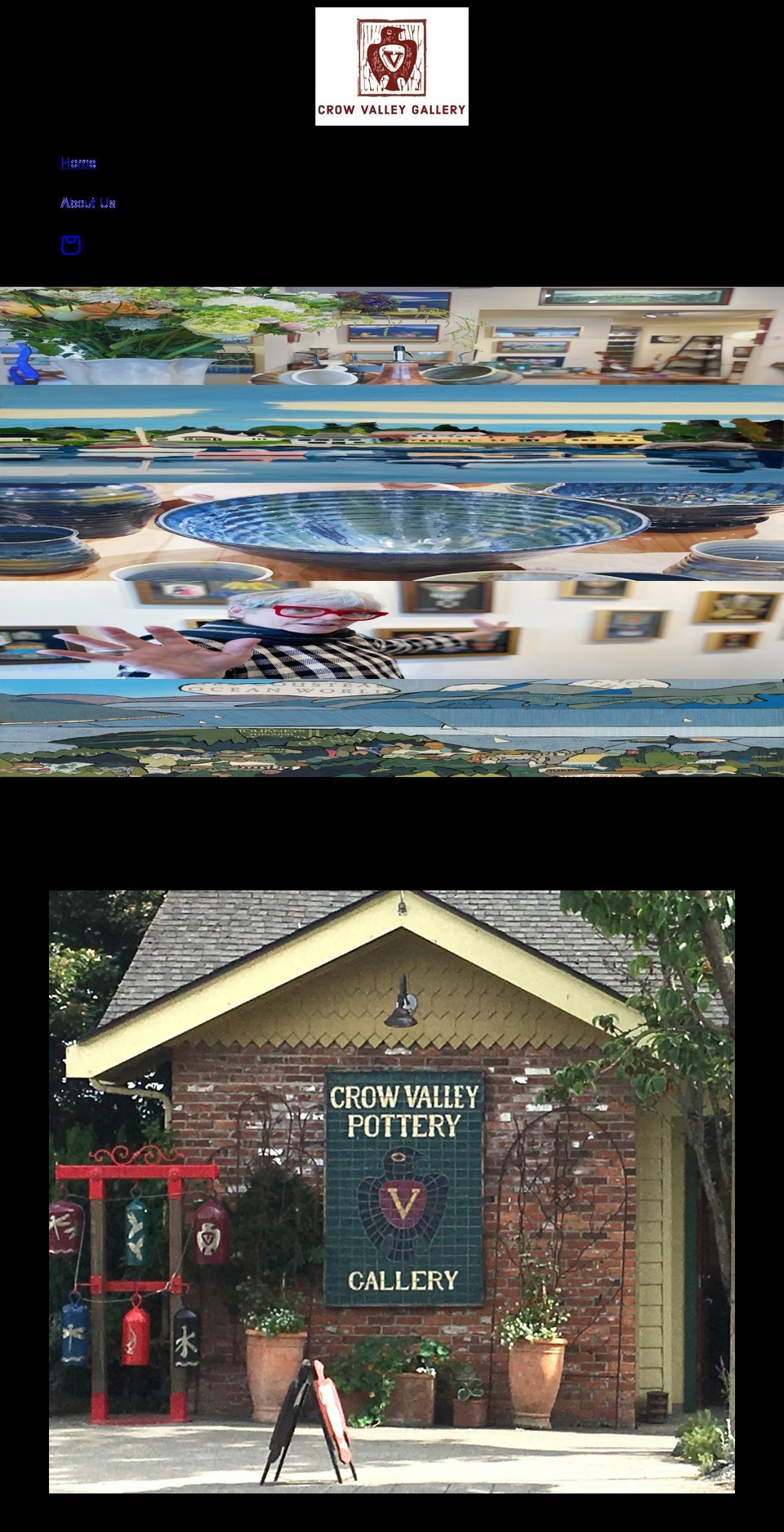 crowvalleygallery.com shopify website screenshot