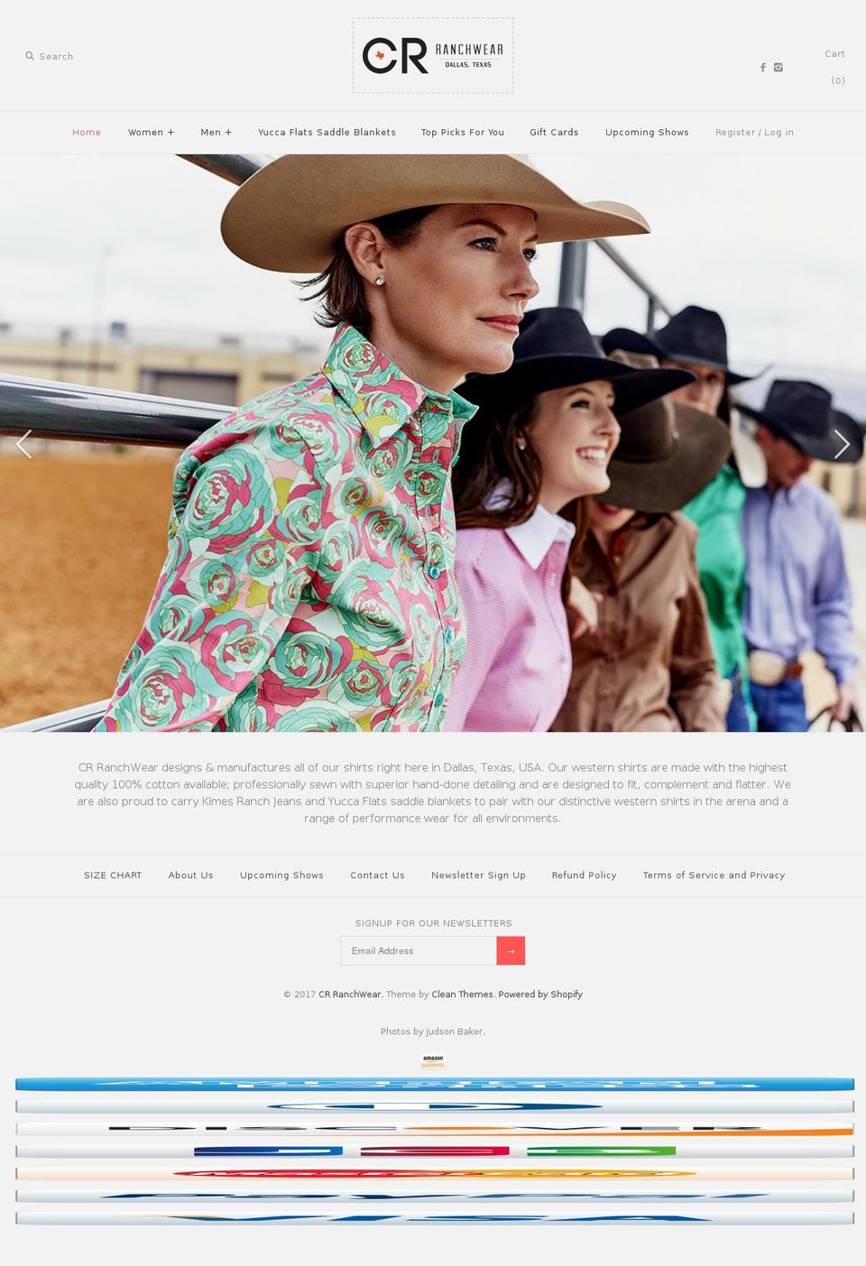 crranchwear.com shopify website screenshot