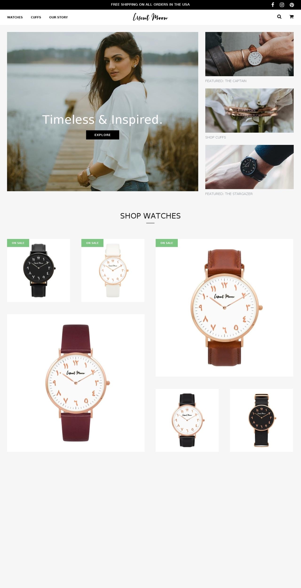 crscntmoon.com — Shopify storefront screenshot