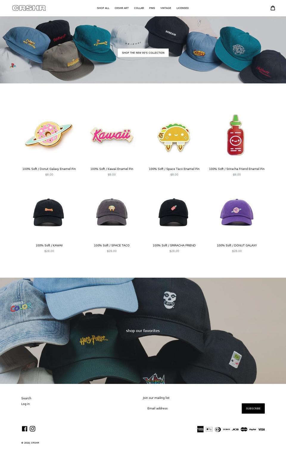 crshrbrand.com shopify website screenshot