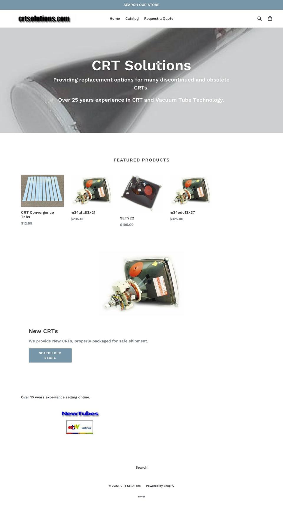 crt-solutions.myshopify.com shopify website screenshot