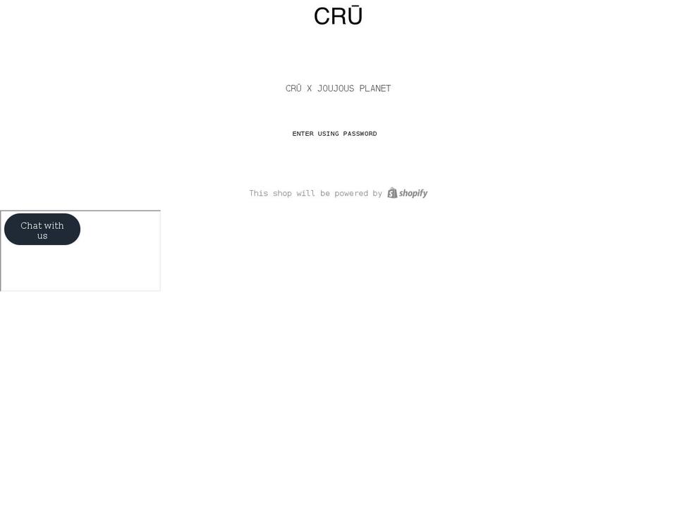 cru.moda shopify website screenshot