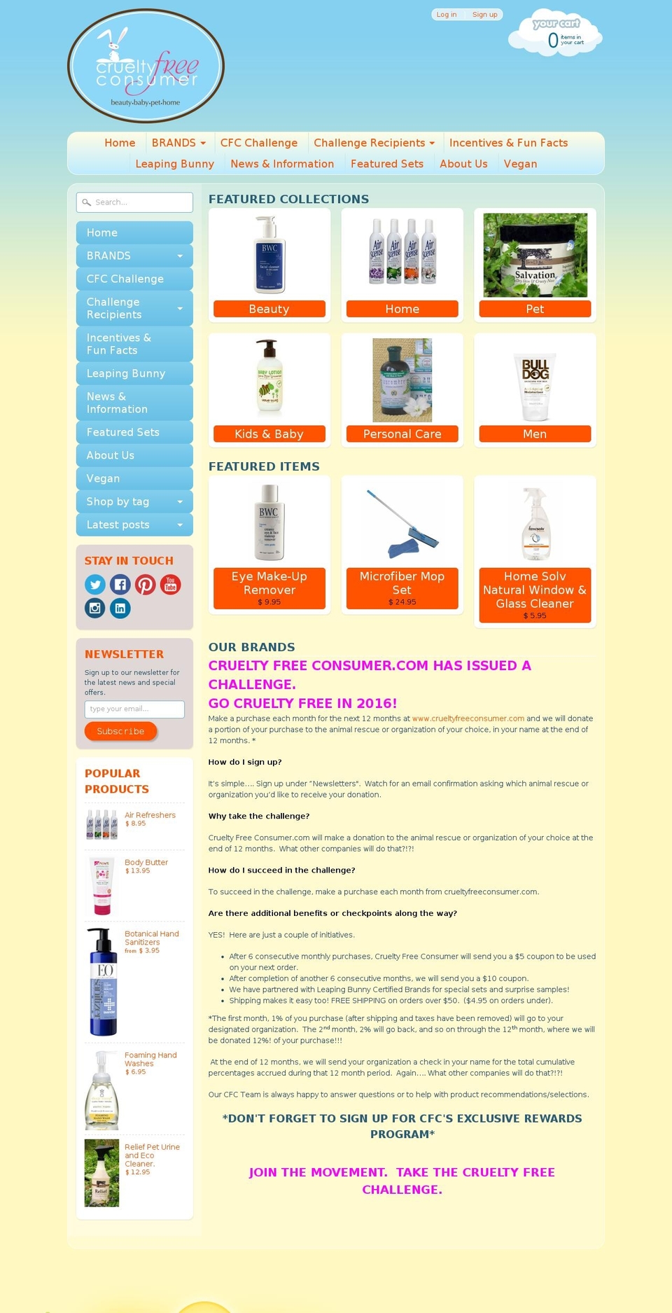crueltyfreedeals.com shopify website screenshot