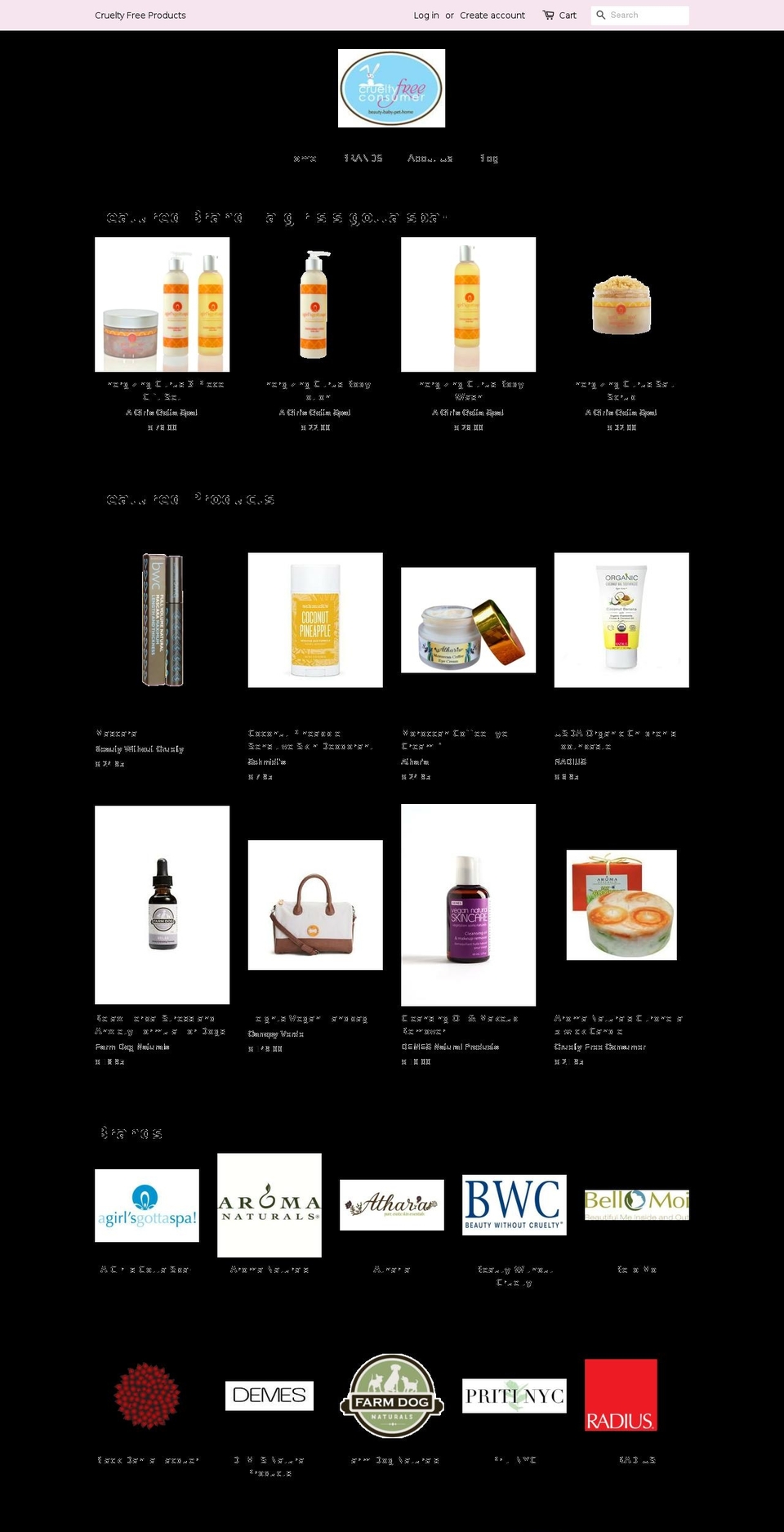 crueltyfreedepot.com — Shopify storefront screenshot