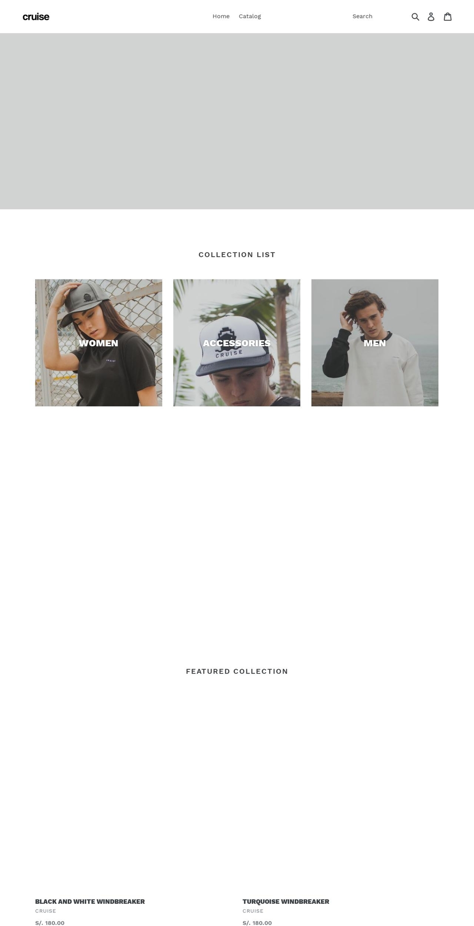 cruiseapparel.com — Shopify storefront screenshot