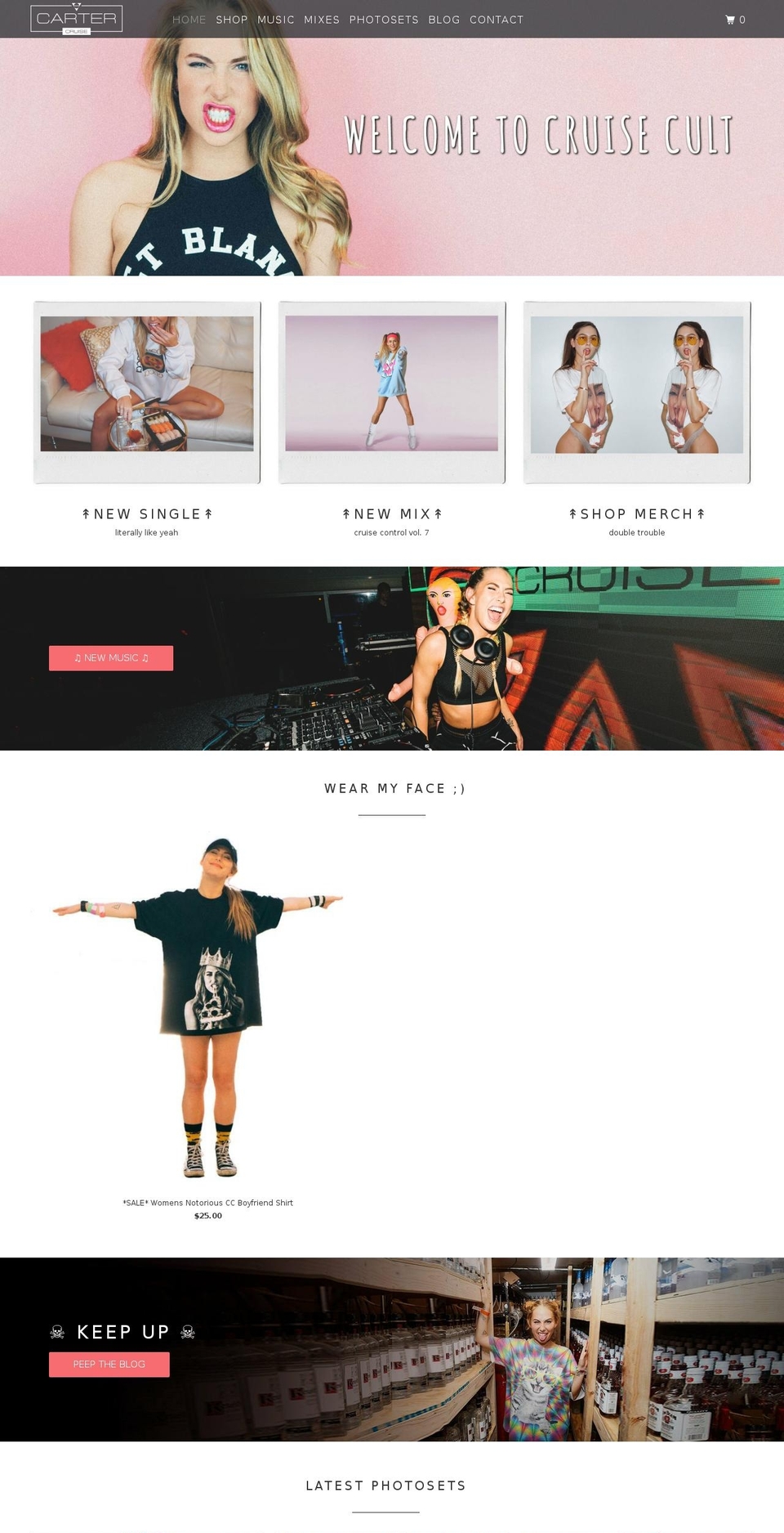cruisecult.com shopify website screenshot