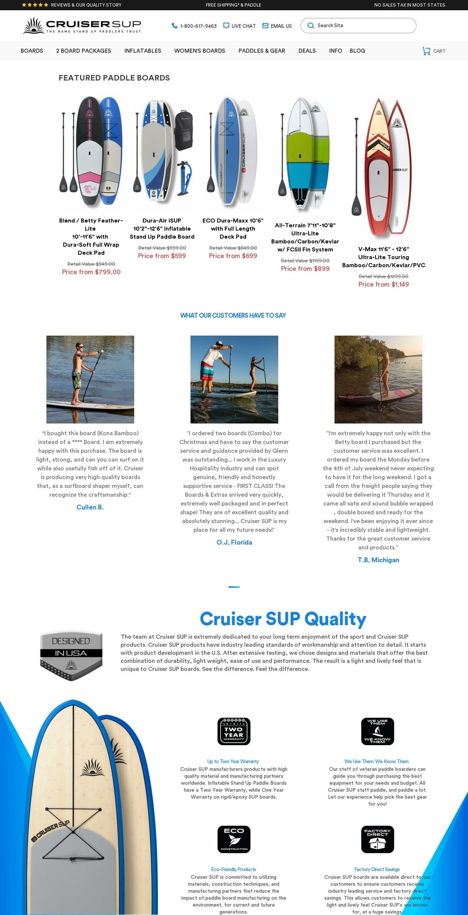 Cruiser SUP - Non Guru Template Shopify theme site example cruisersup.com