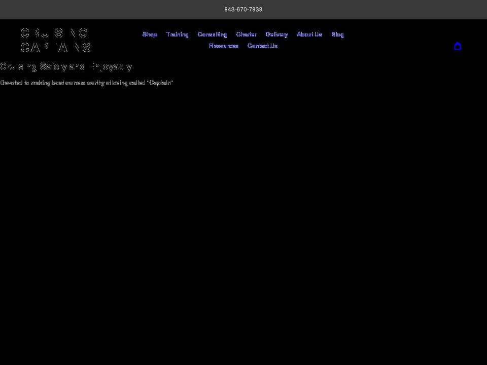cruisingcaptains.com shopify website screenshot