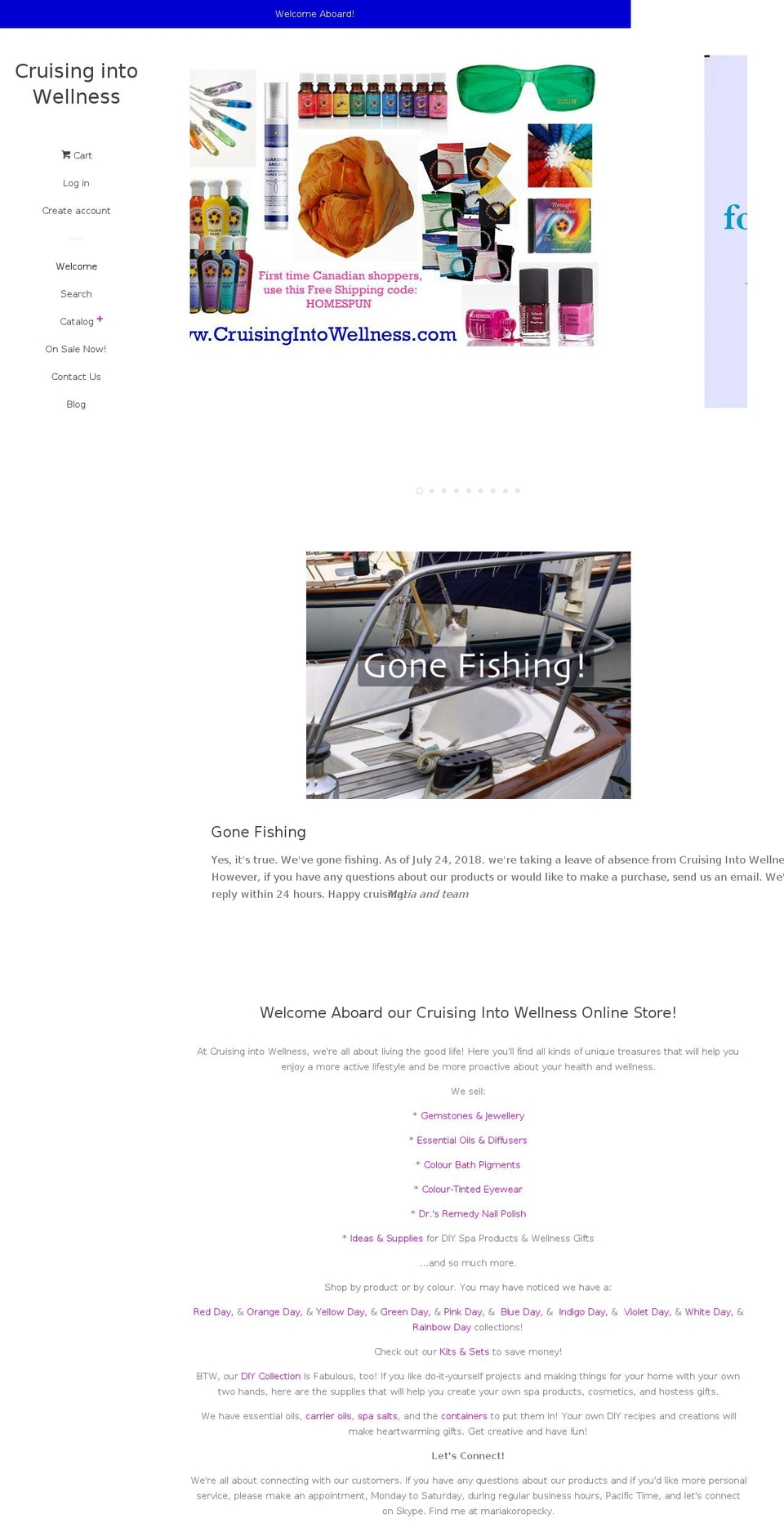 cruisingintowellness.com shopify website screenshot