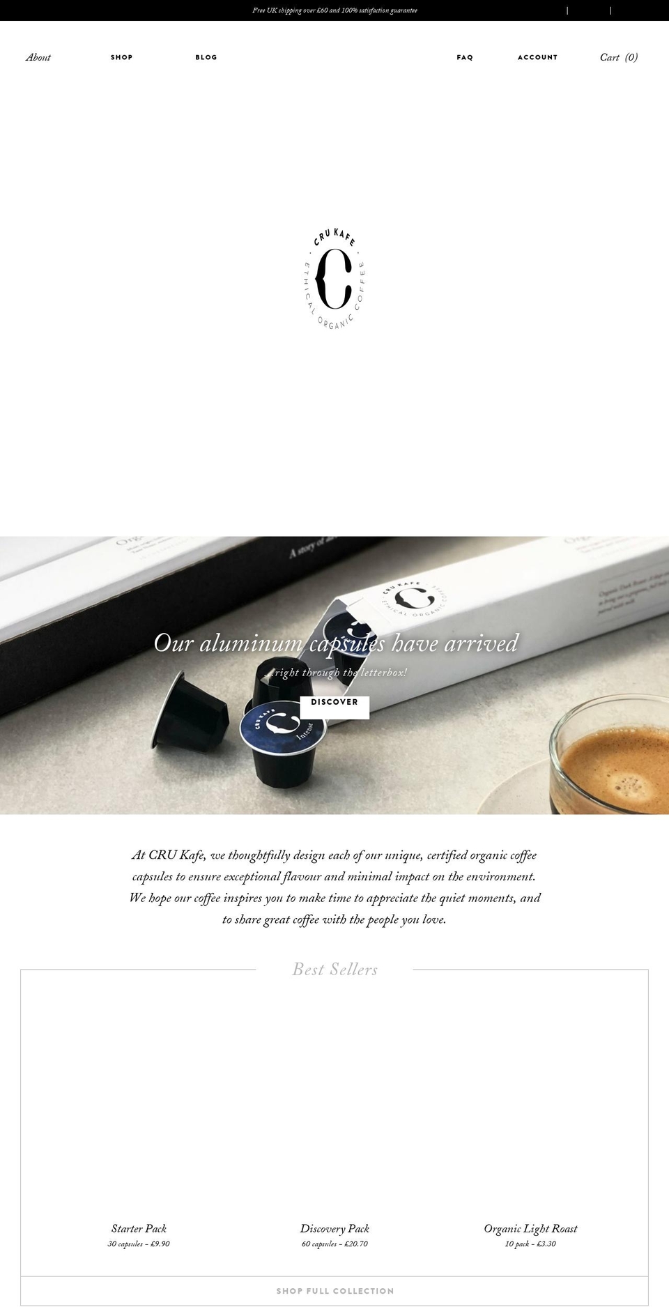 crukafe.coffee shopify website screenshot