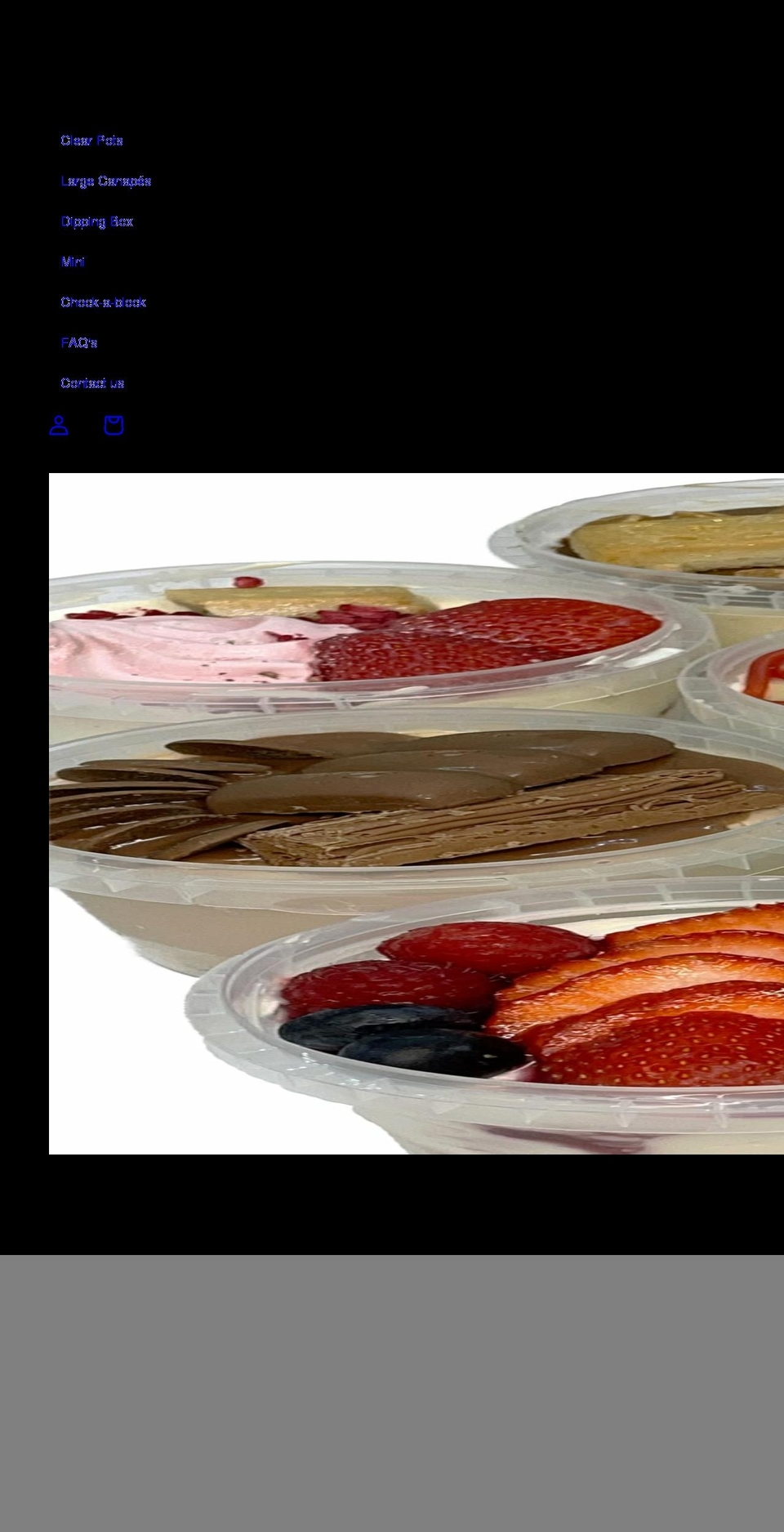 crumberrycheesecakes.com shopify website screenshot