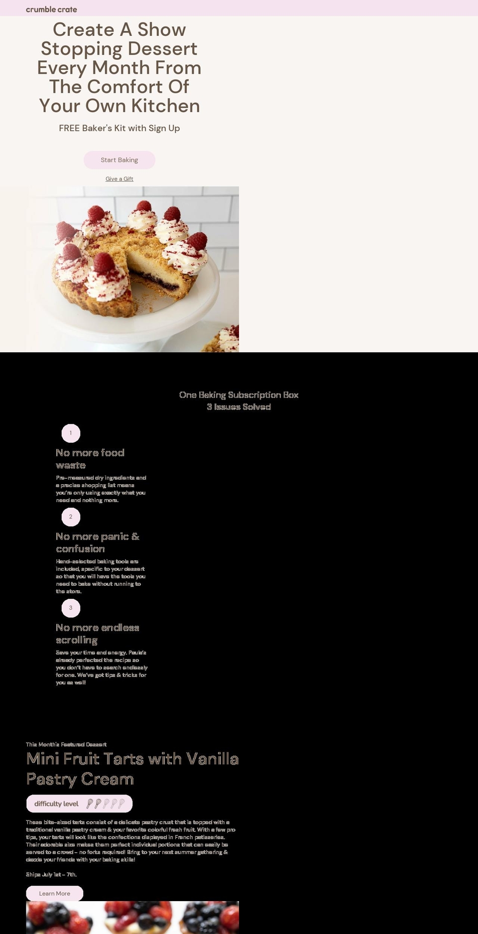 crumblecrate.com shopify website screenshot