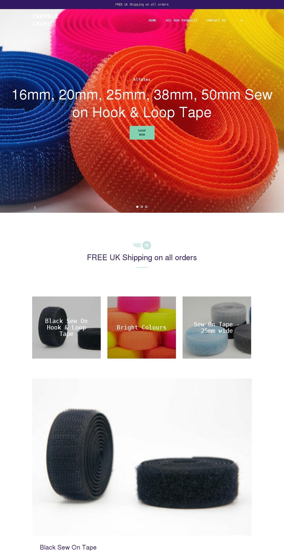 crumblecrume.com shopify website screenshot