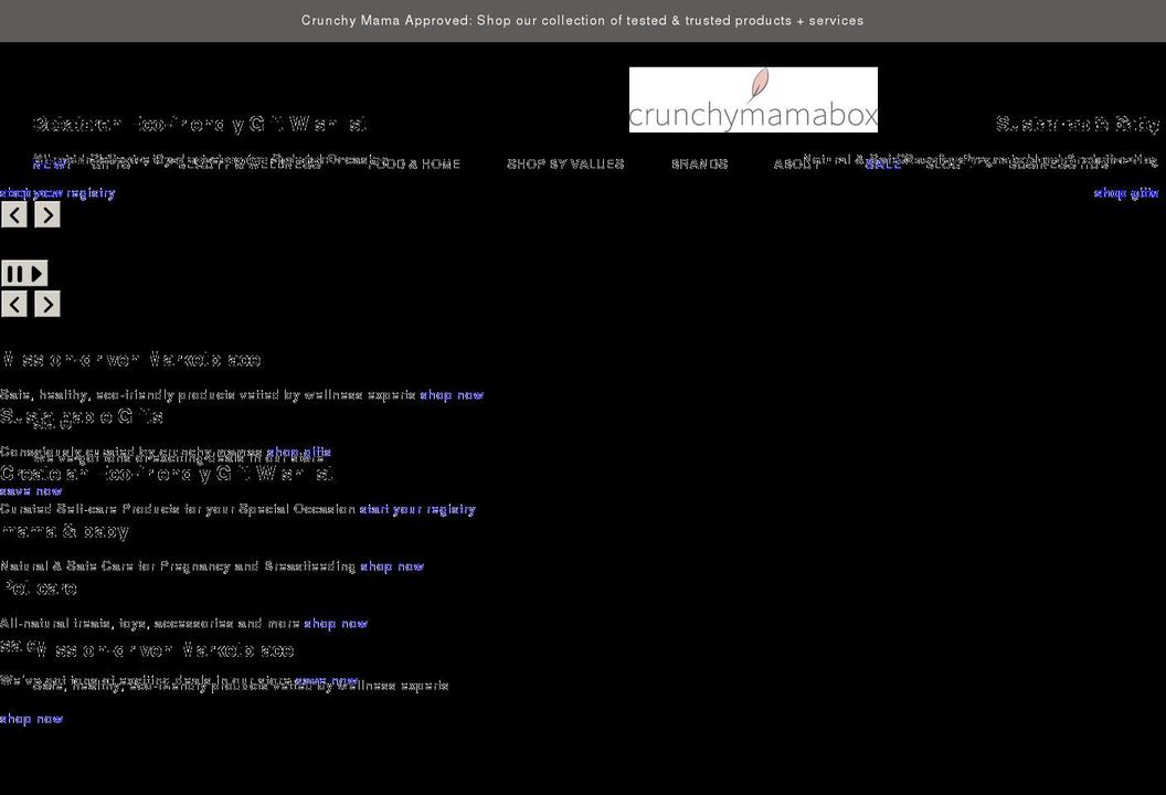 crunchy-mama-box.myshopify.com shopify website screenshot