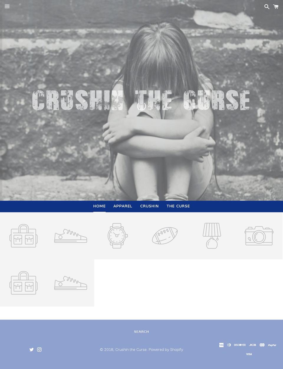 Copy of Boundless Shopify theme site example crushingthecurse.com