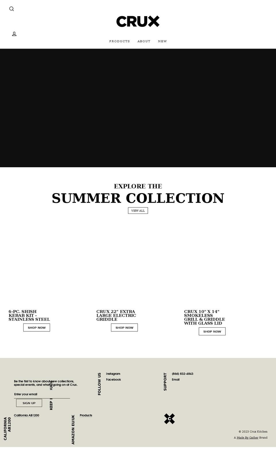 cruxkitchen.com shopify website screenshot
