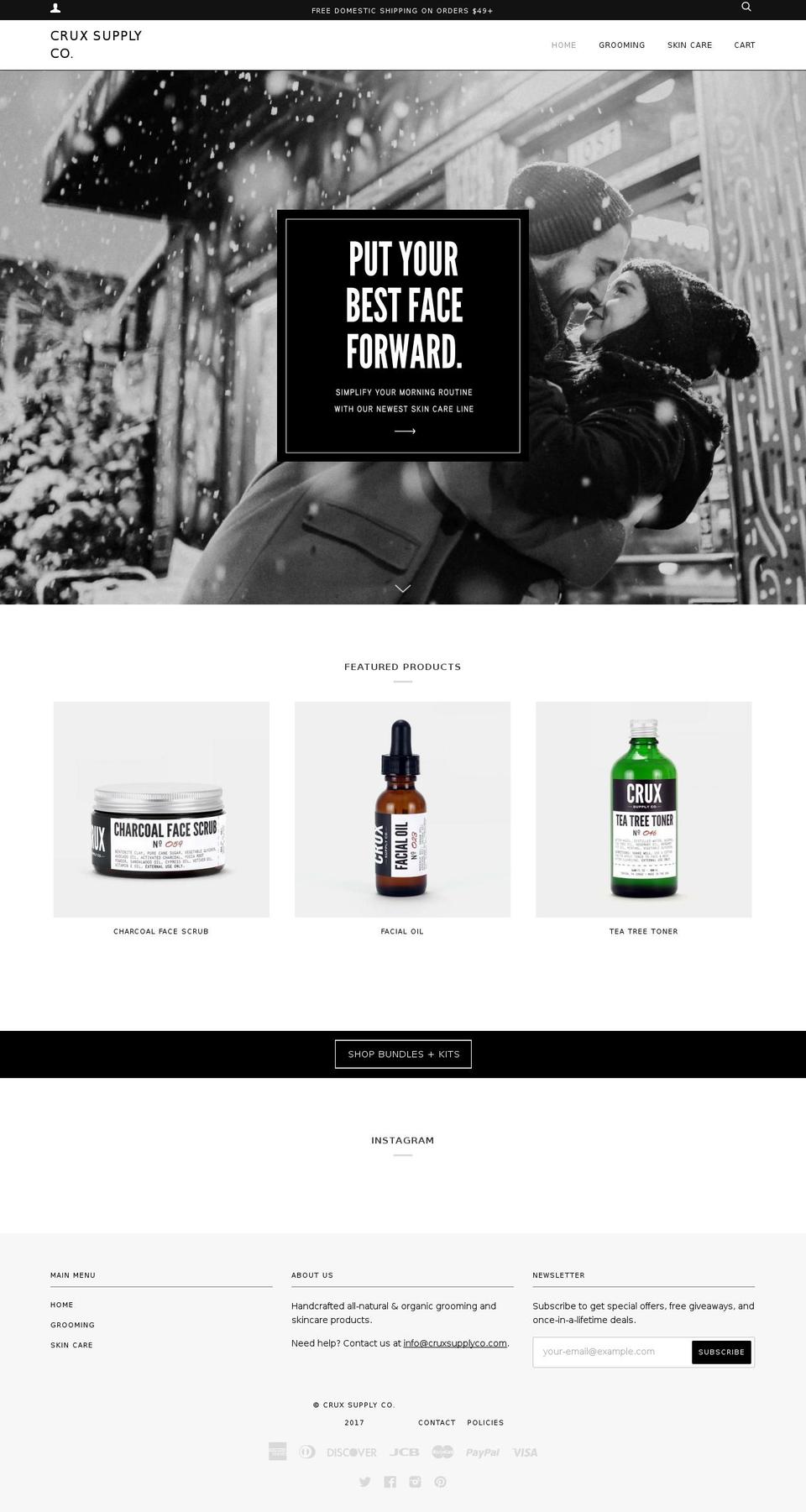 cruxsupplyco.com shopify website screenshot