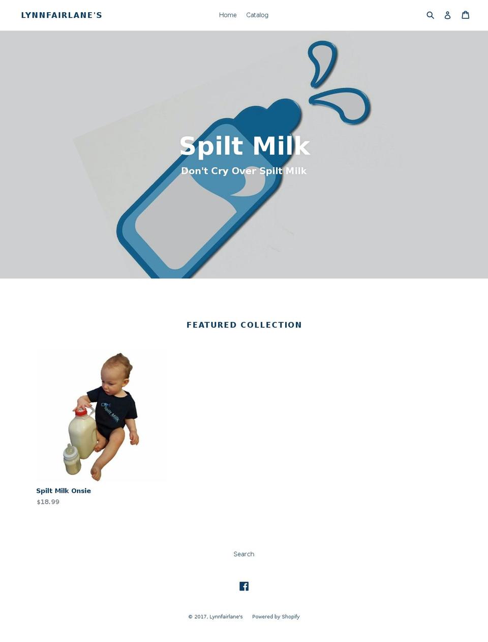 cryoverspiltmilk.com shopify website screenshot