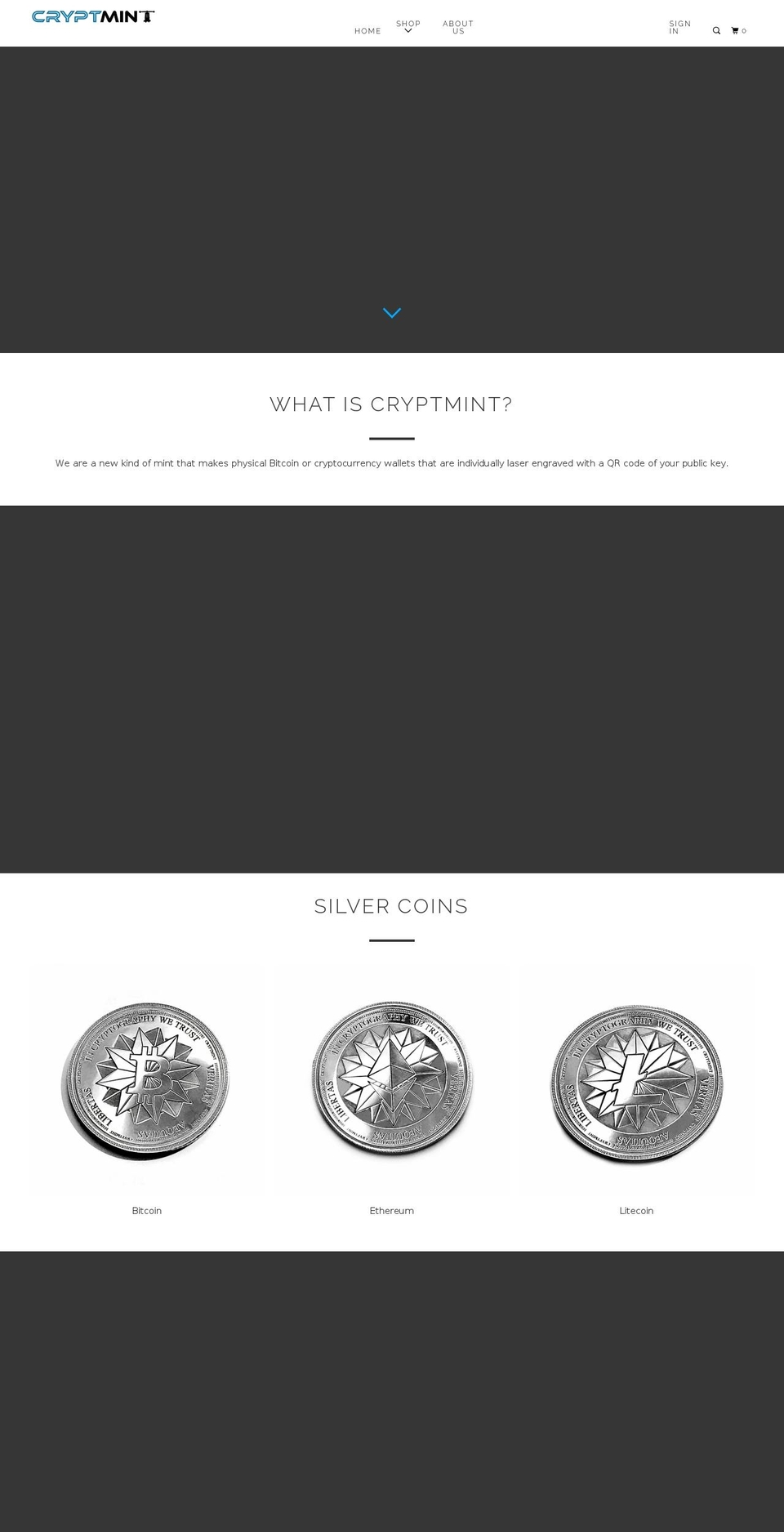 cryptmint.co shopify website screenshot